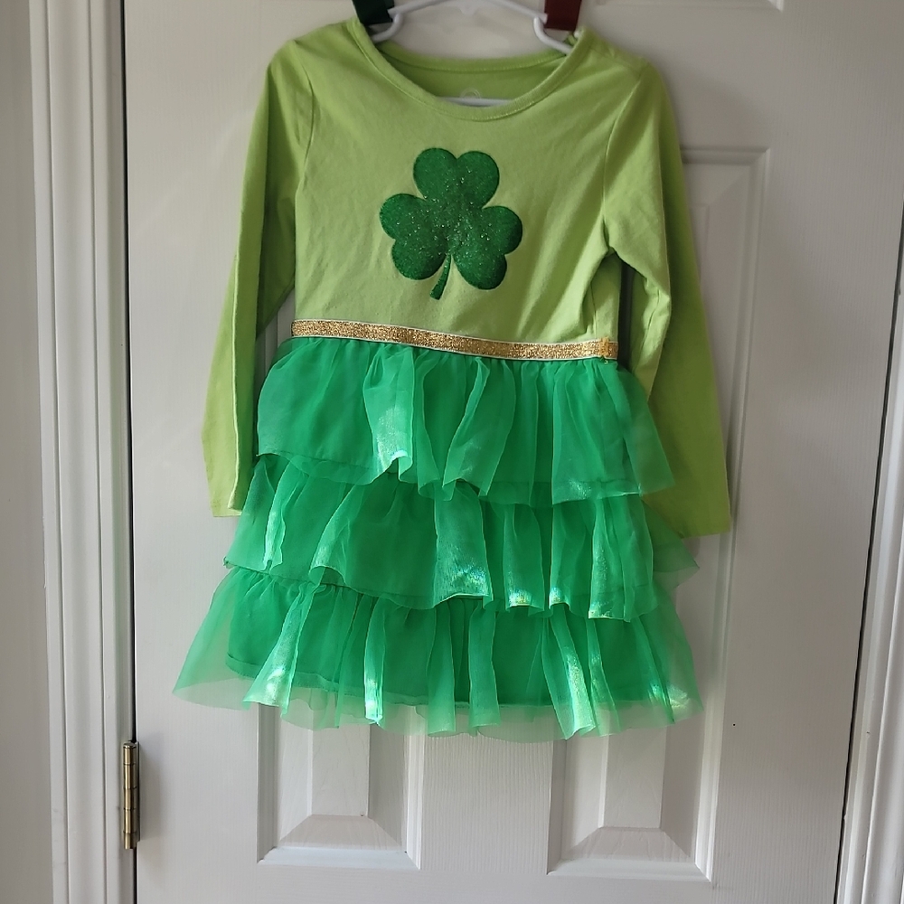 Wonder Nation Green Shamrock Dress